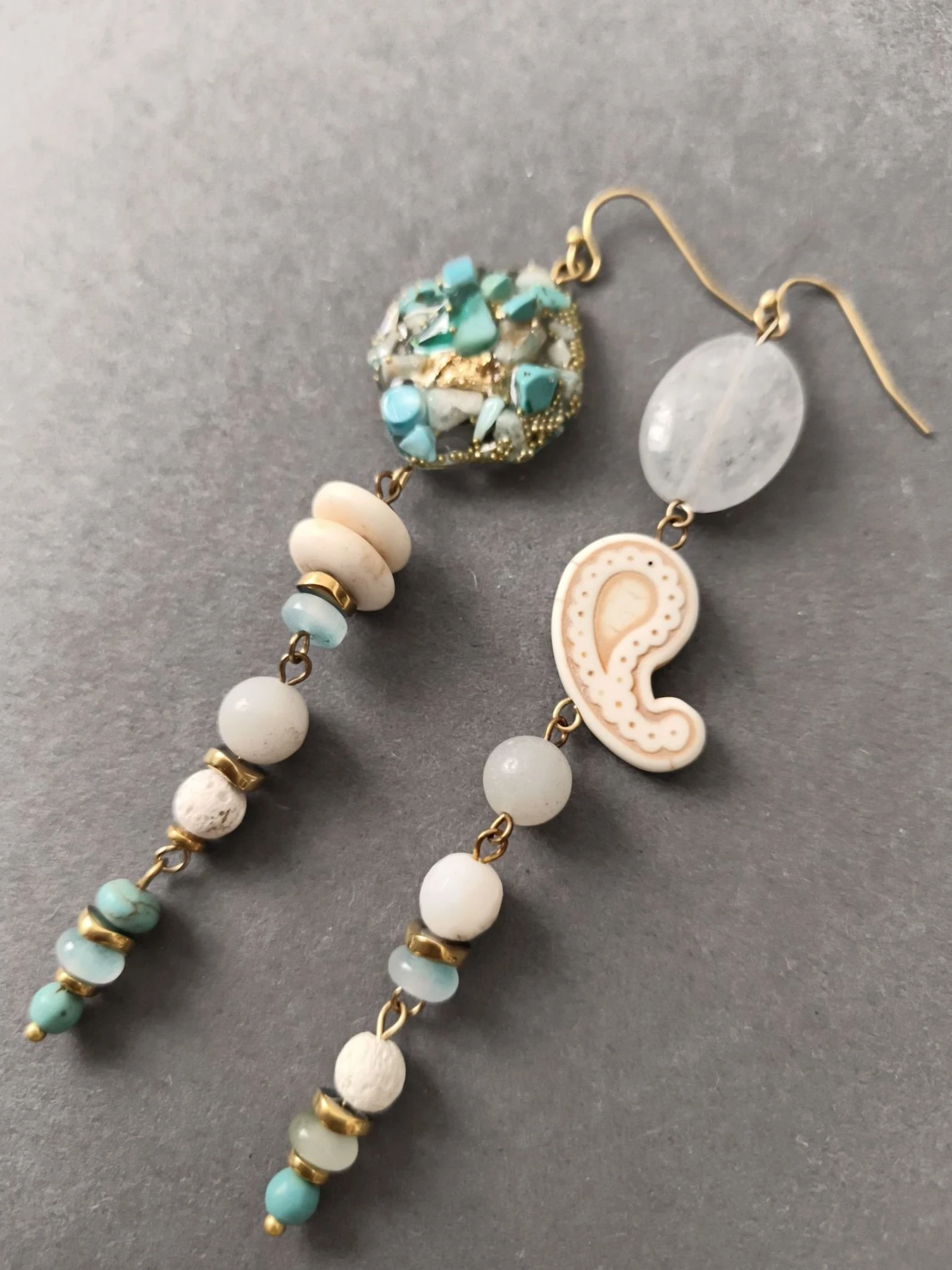 Pendientes de múltiples piedras – photo 3